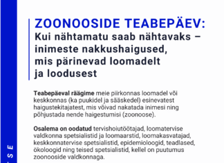Infopäev „Kui nähtamatu saab nähtavaks – inimeste nakkushaigused, mis pärinevad loomadelt ja loodusest“