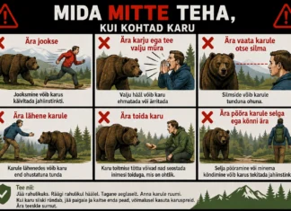 Infograafik aitab vältida vigu karuga kohtumisel